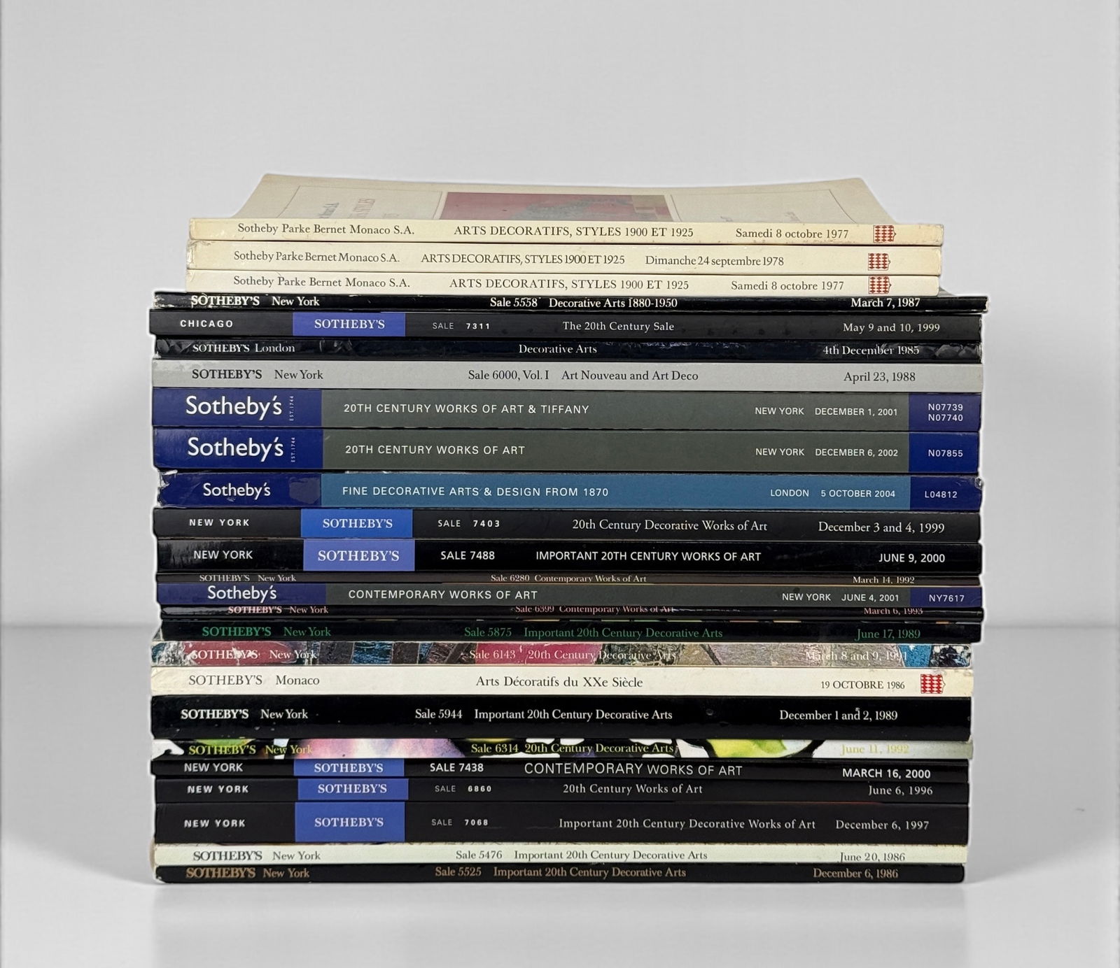 (25) Sotheby's Catalogs - 20th Century Art/Design (B) (1 of 2)