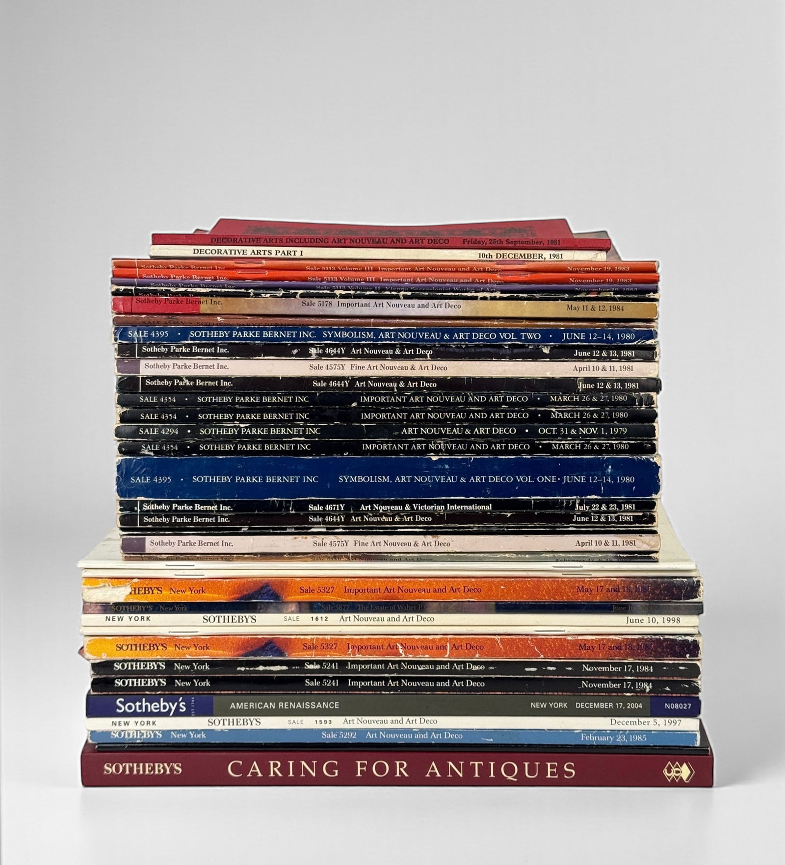 (36) Sotheby's Catalogs - American Renaissance/Art Nouveau/Art Deco (F) (1 of 2)