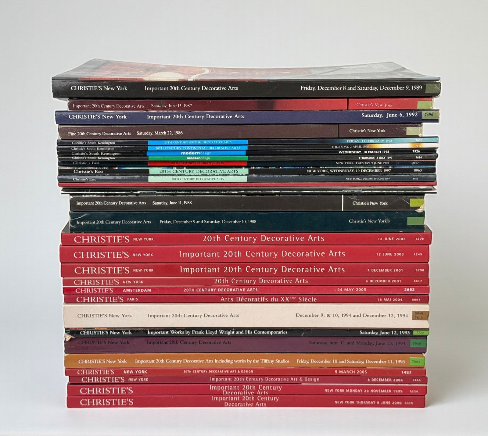 (30) Christie's Catalogs - 20th Century Decorative Arts (G) (1 of 2)