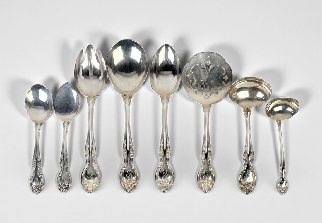 (217 pc) Gorham Melrose Sterling Silver Flatware Set - 3