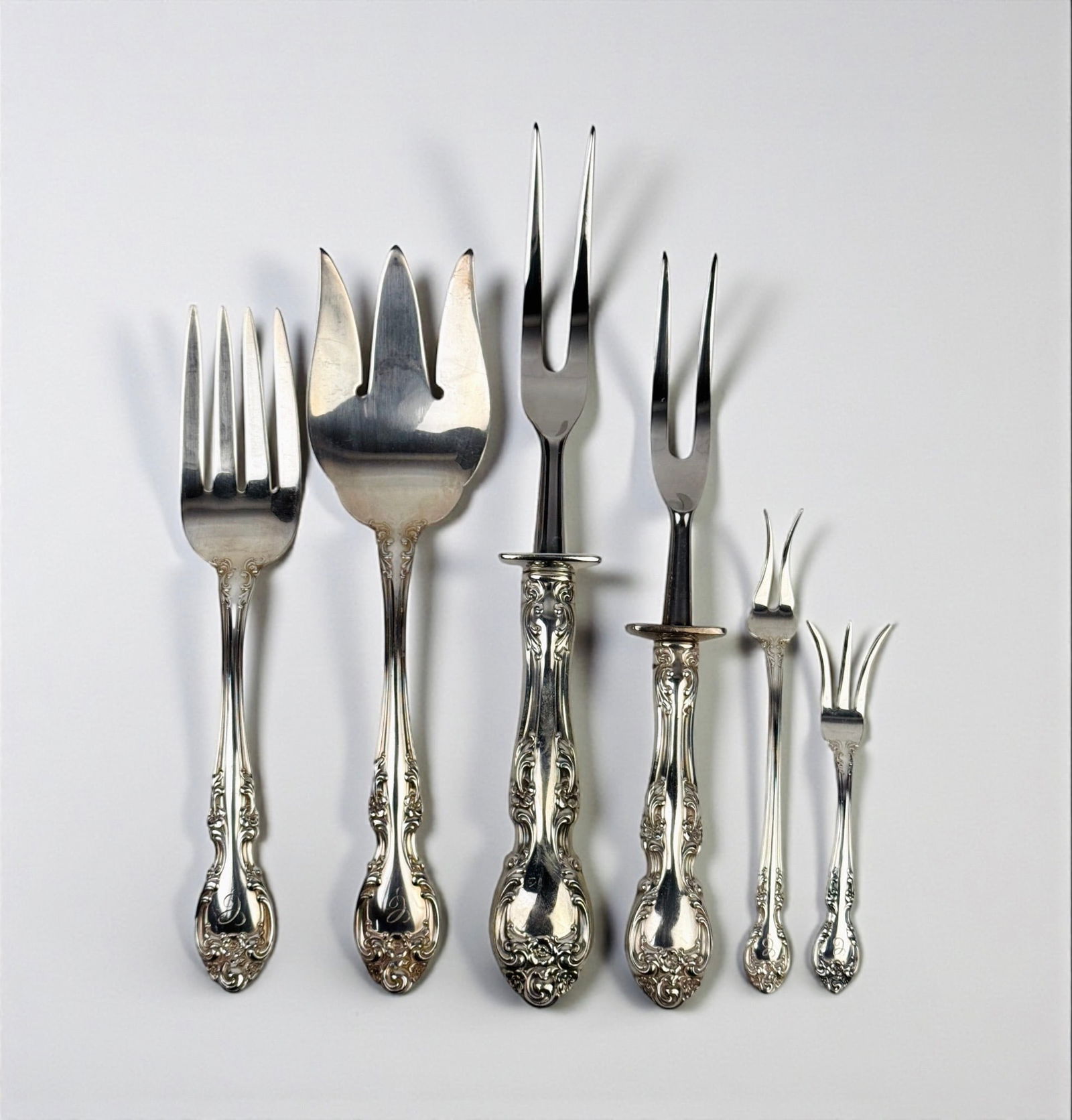 (217 pc) Gorham Melrose Sterling Silver Flatware Set - 4