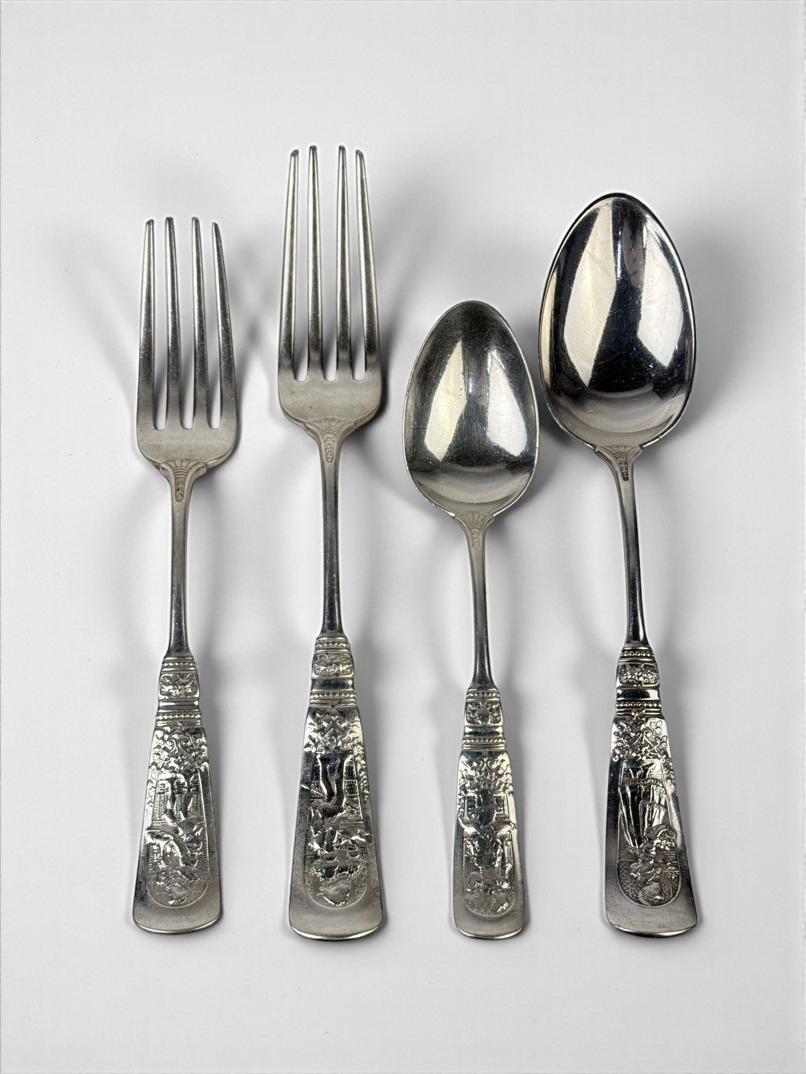 (67pc) Gorham Sterling Fontainbleau Flatware Set (1 of 5)