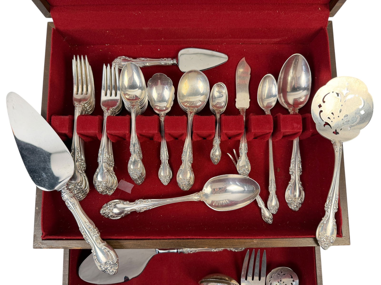 (75pc) Gorham Melrose Sterling Silver Flatware Set - 3