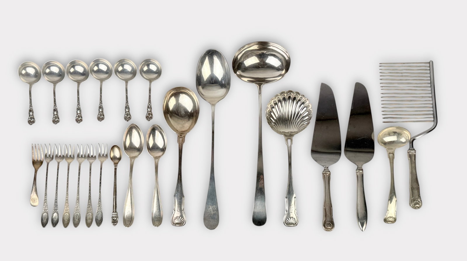 (24 Pc) Sterling and Sterling Handled Misc Flatware (1 of 15)