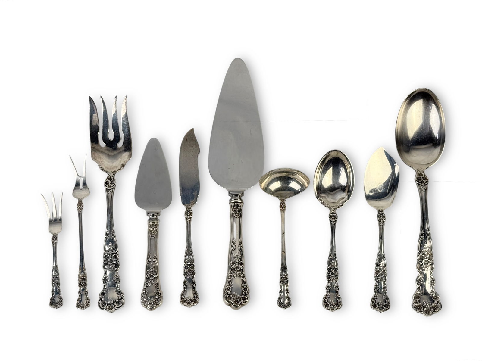 (76pc) Gorham Buttercup Sterling Silver Flatware Set - 2