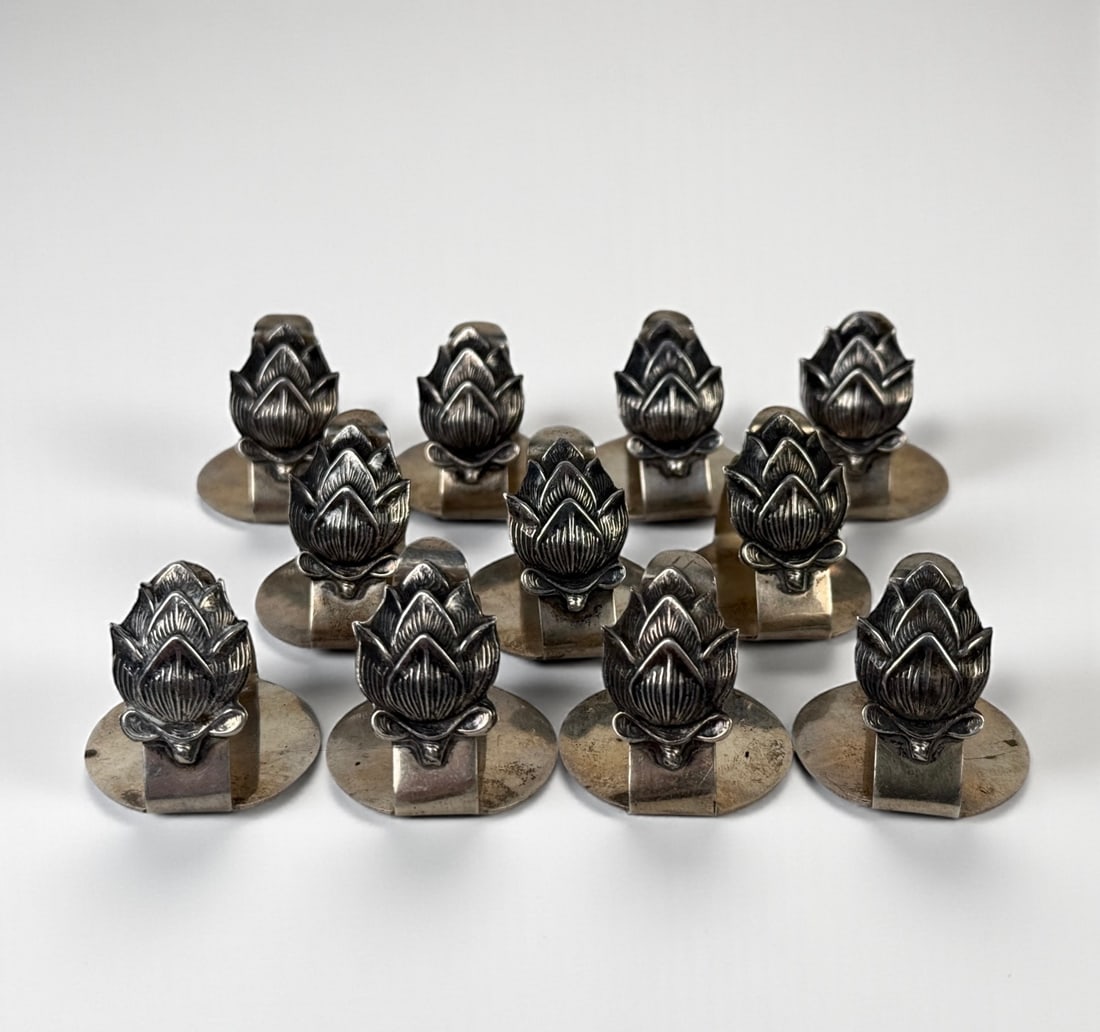 (11pc) Sterling Silver Card Holders (1 of 5)