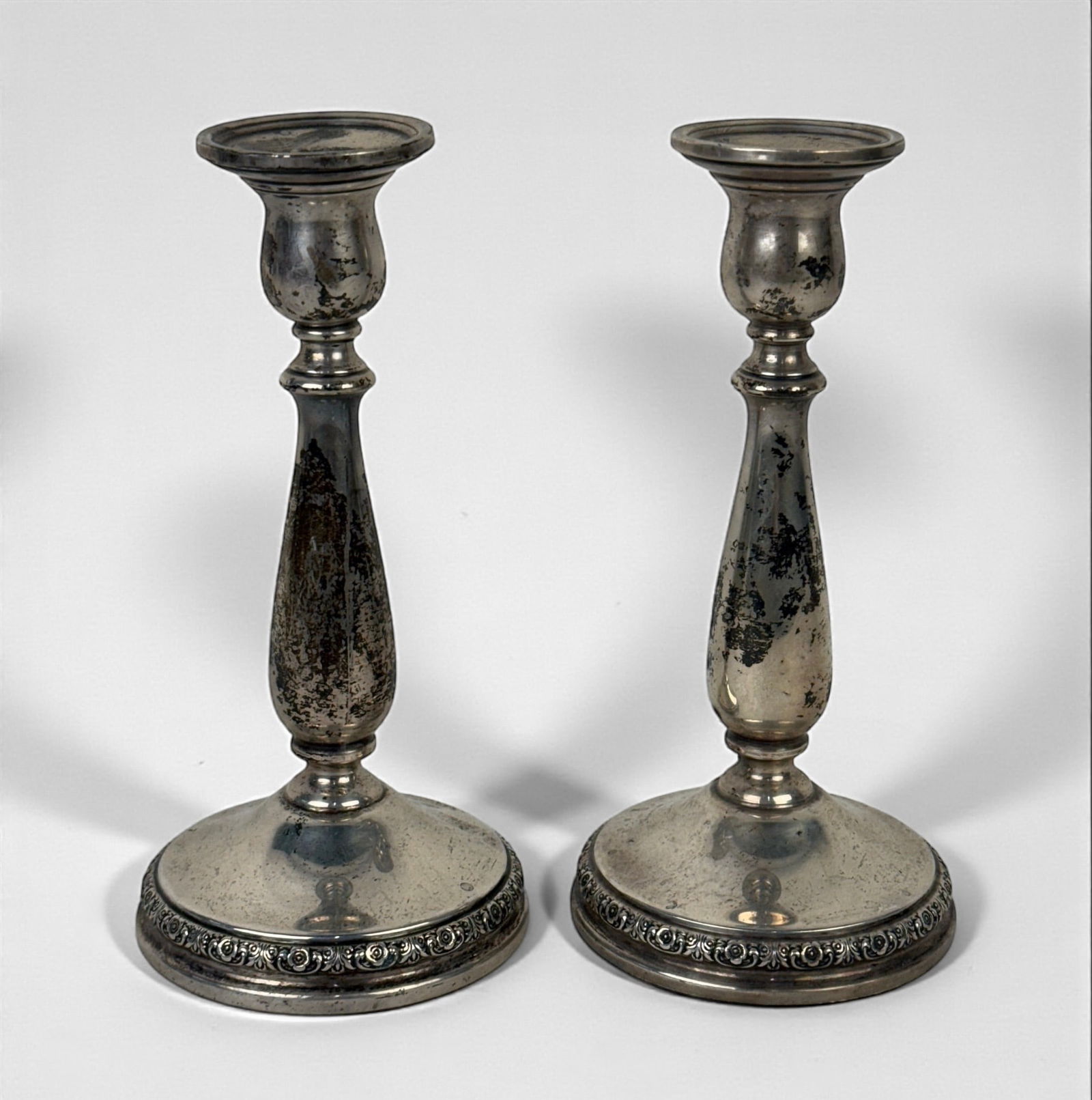 Pair of International Prelude Weighted Sterling Candlesticks (1 of 5)