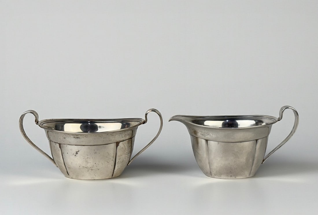International Sterling Cream & Sugar Dishes (1 of 5)