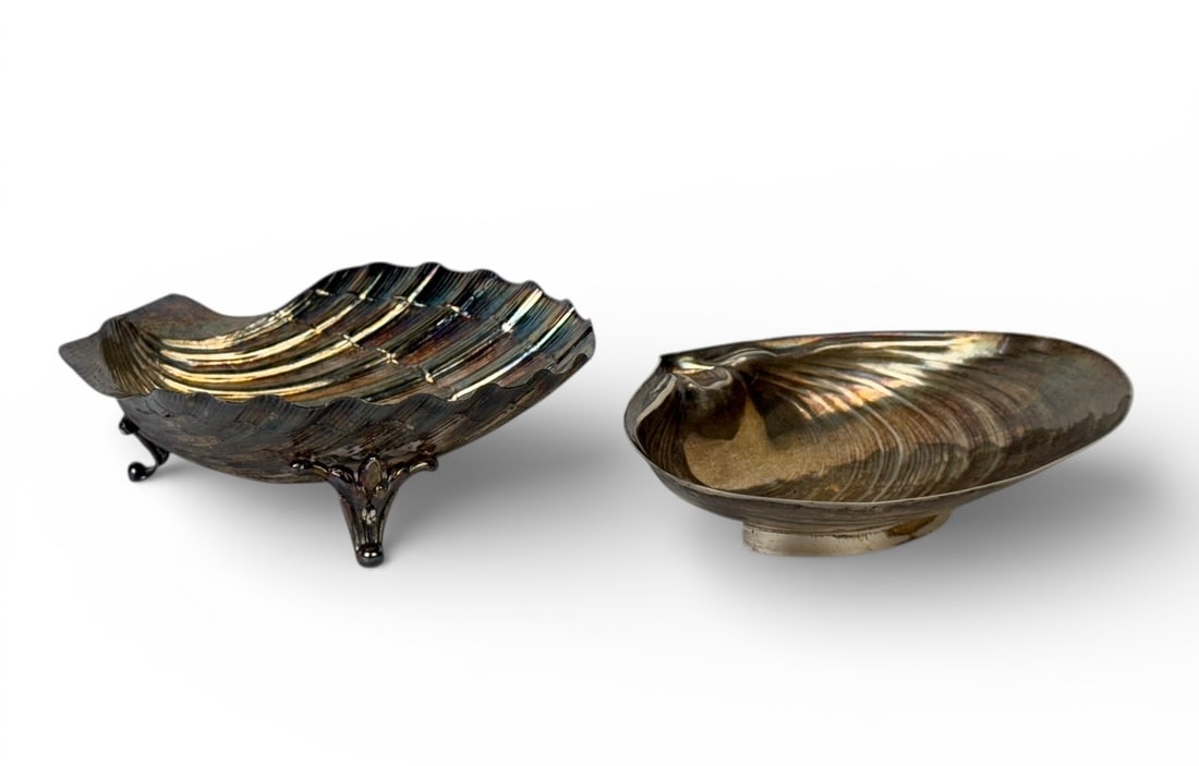 (2) Sterling Shell Trays - 2