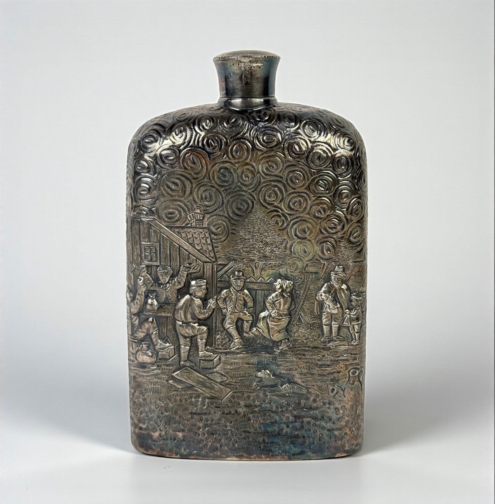 Reed and Barton Silver Plated Flask (1 of 4)