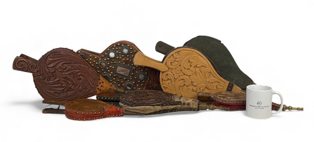 (7pc) Antique Fireplace Bellows - 10