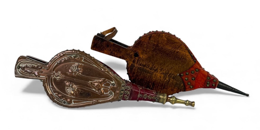 (7pc) Antique Fireplace Bellows - 6