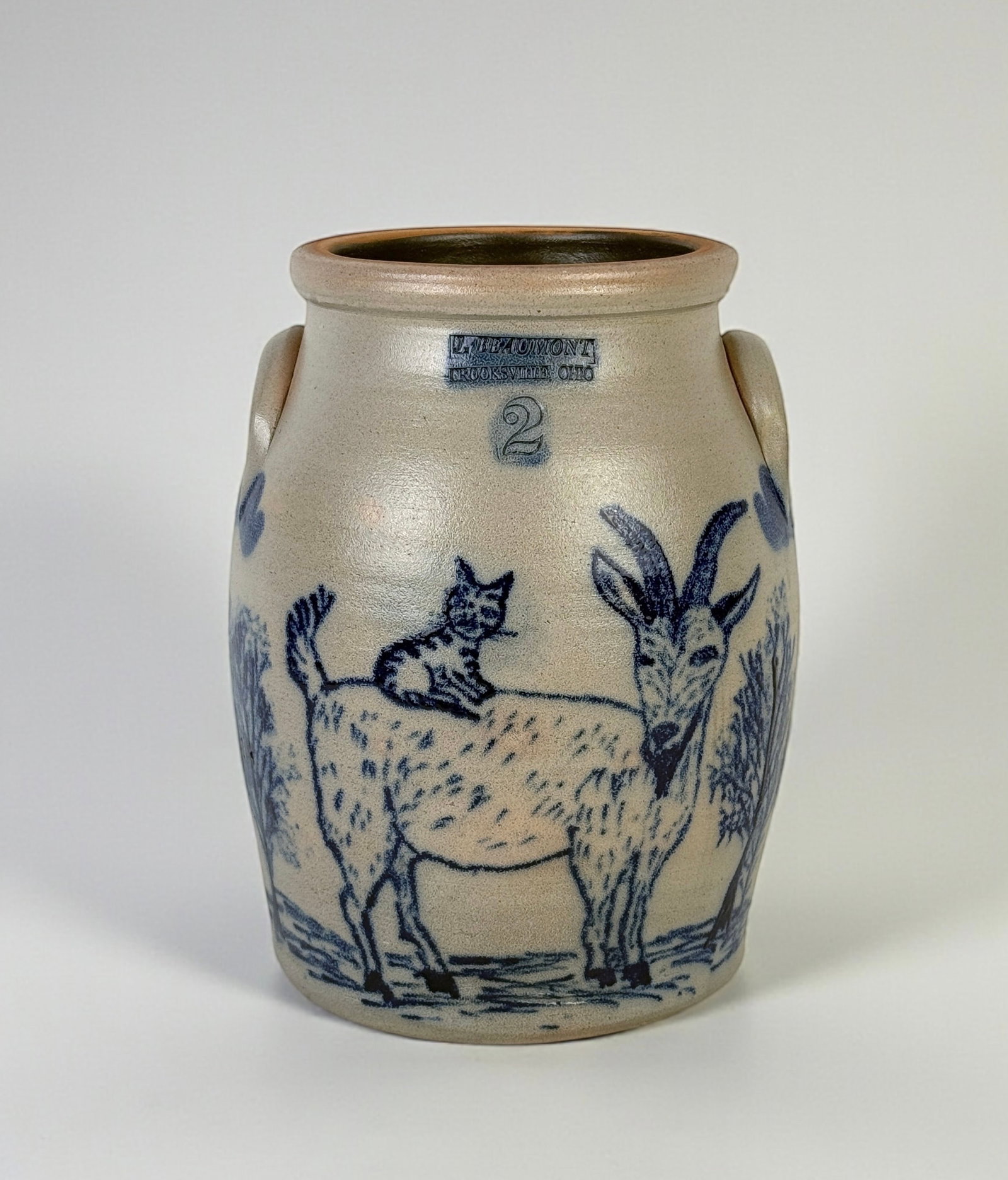 J Beaumont Salt Glaze Stoneware Crock (1 of 6)