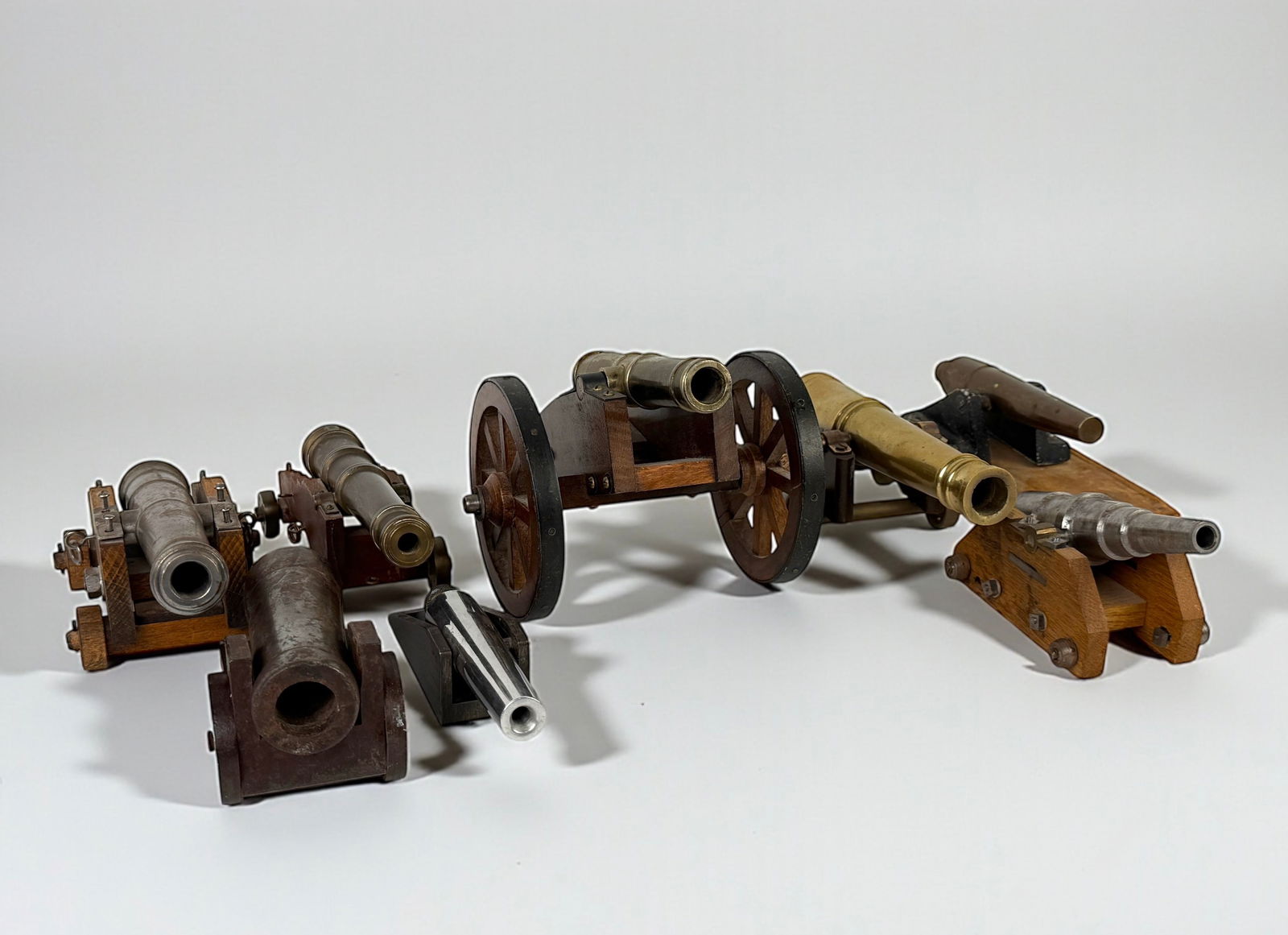 (8) Vintage Mini Cannons On Stands (1 of 7)