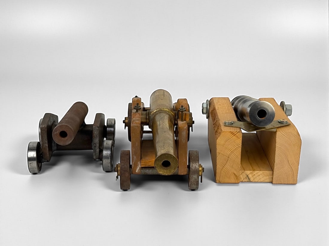 (3) Vintage Cannons On Stands (1 of 6)