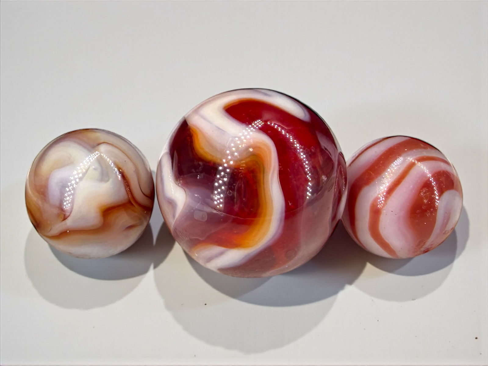 (3) Christensen Agate Company Marbles (1 of 2)