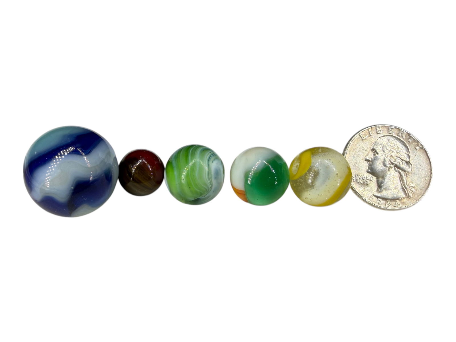 (5) Assorted Vintage Marbles (C) - 2