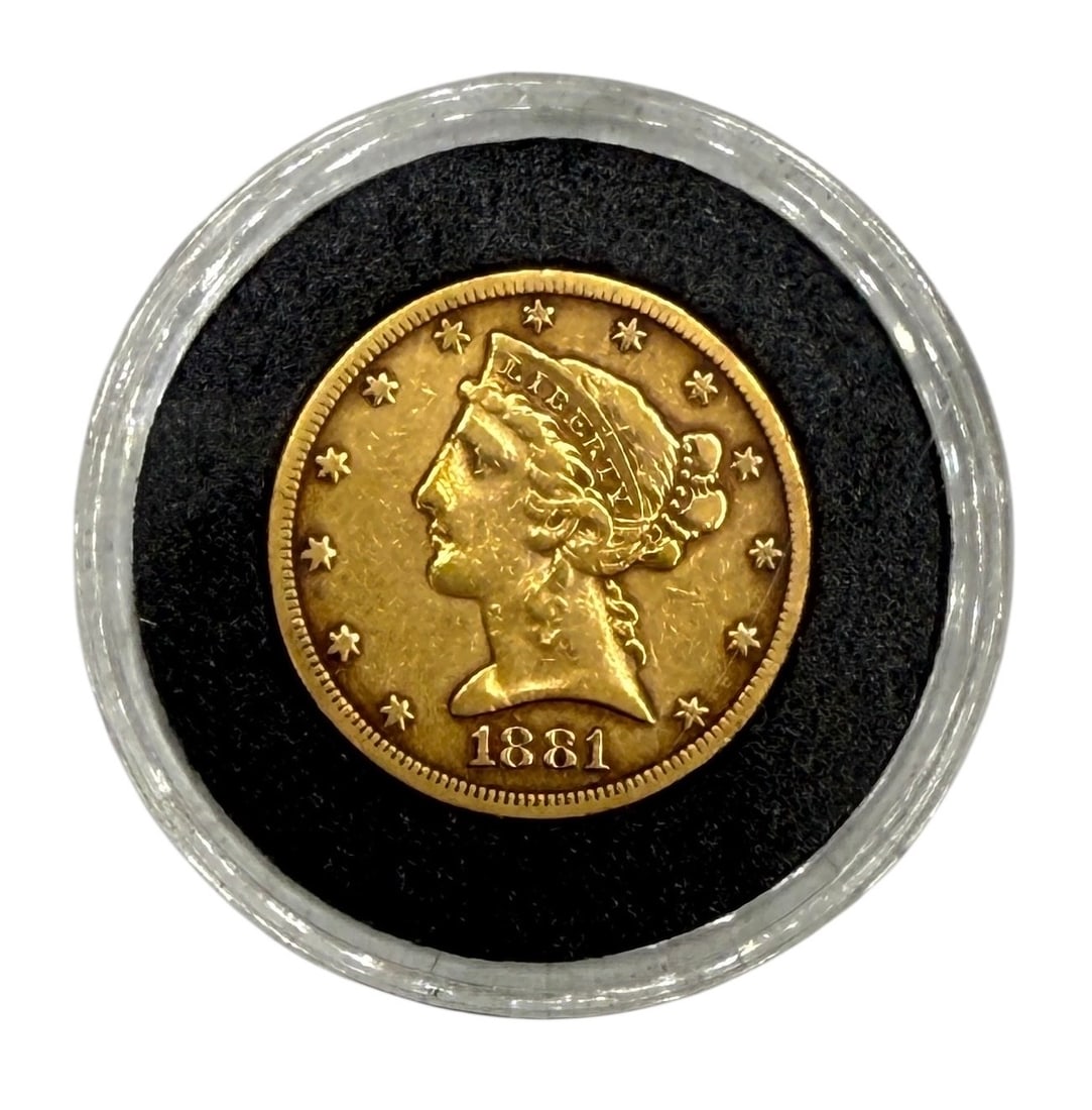 1881 $5 Gold Coin (1 of 2)