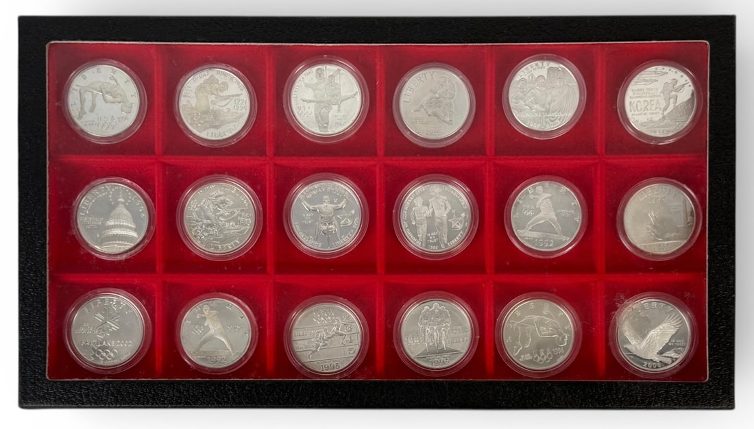 (18) 1996 Olympic Silver Commemorative Coins (1 of 5)
