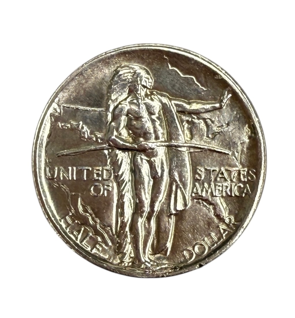 1926 Oregon Trail Silver Half Dollar (1 of 2)