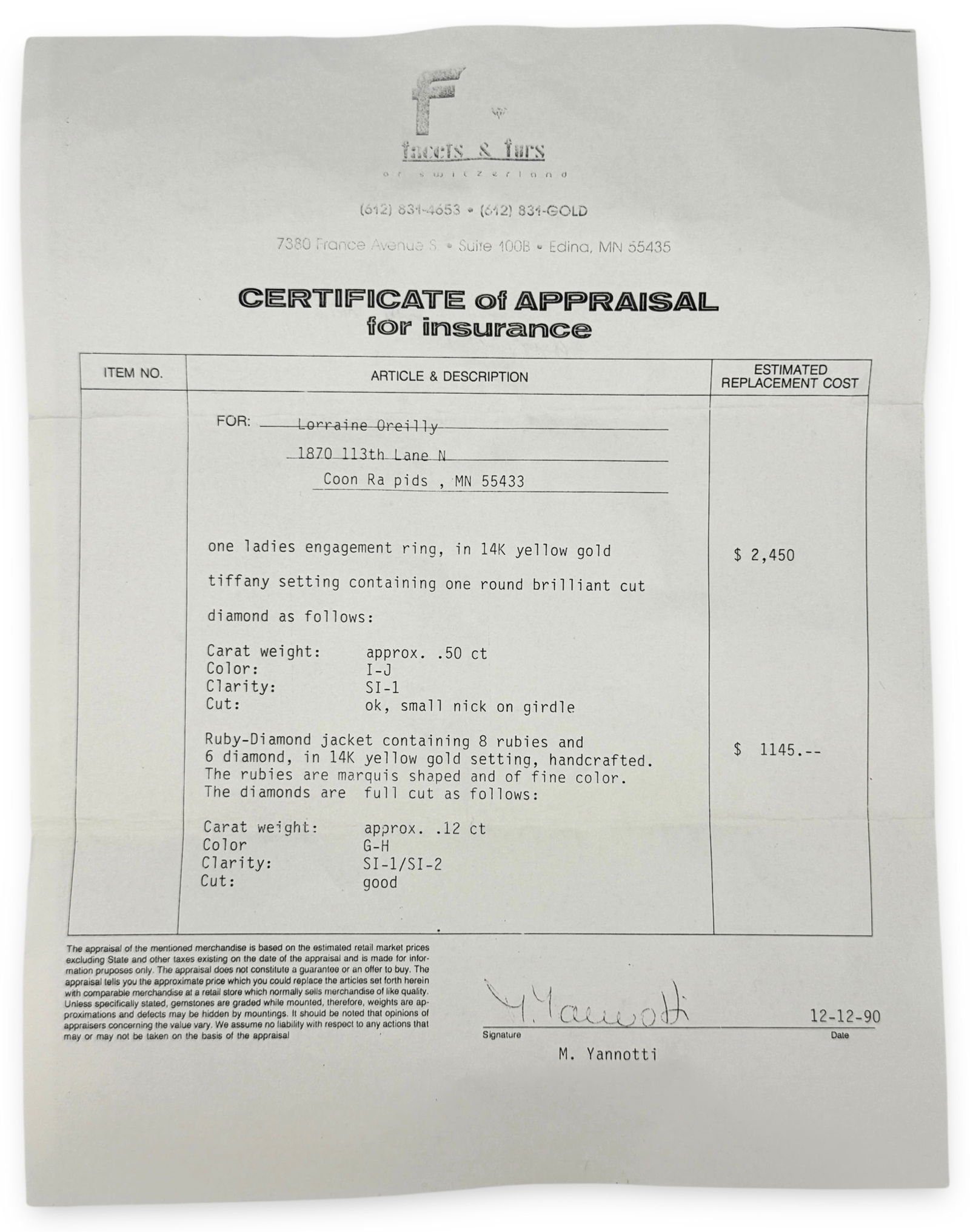 .5ct Diamond & Ruby Ring Set in 14k Gold - 4