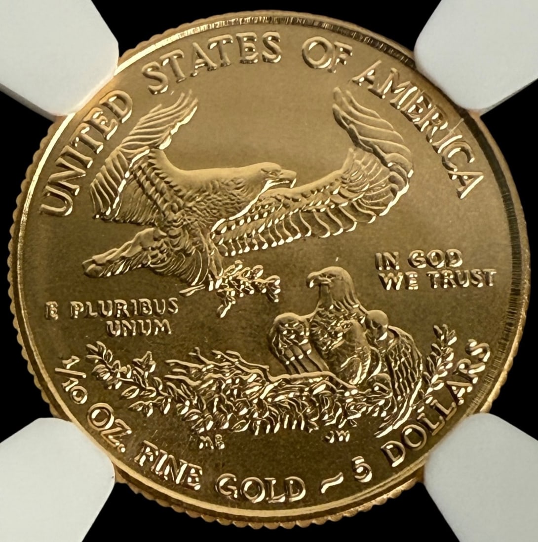 (5) 2021 $5 Eagle NGC MS70 (B) - 3