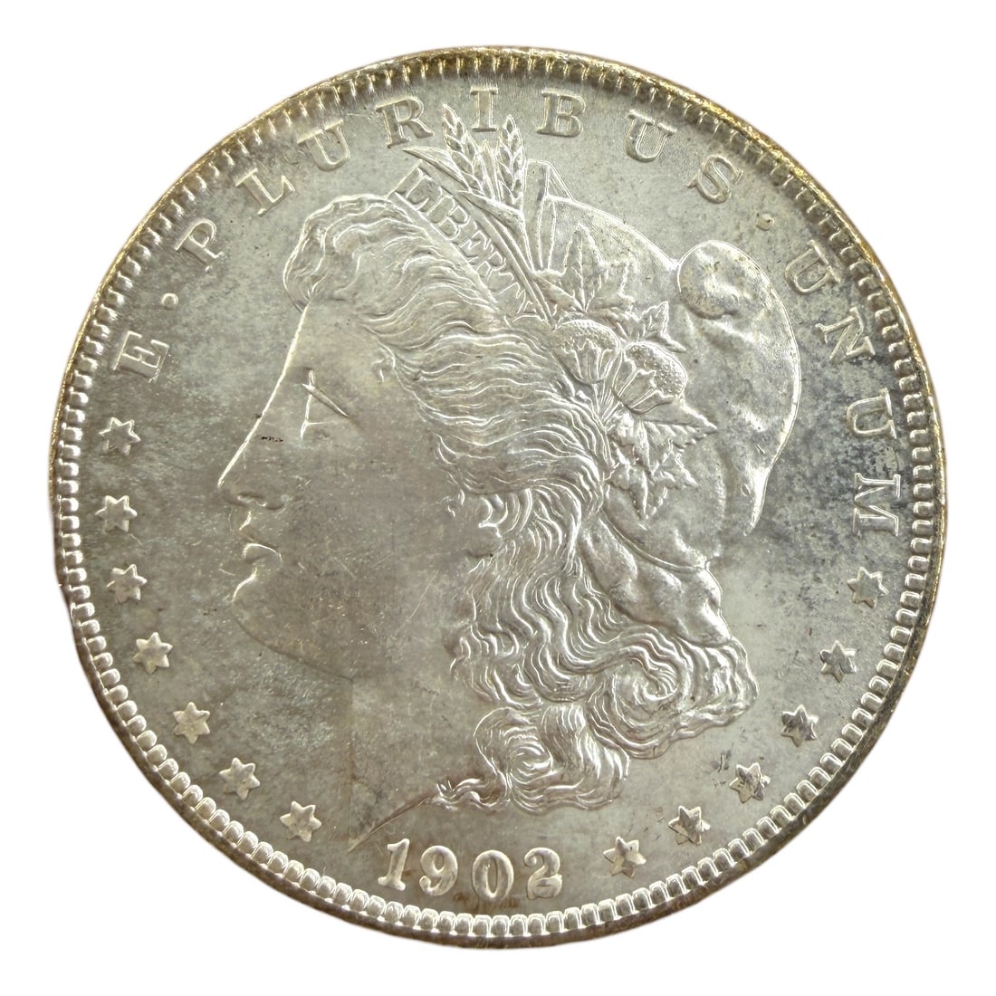 1902-O Morgan Silver Dollar MS65: Graded by American Rare Coin GalleriesCondition: Comes in original box. See images for details.