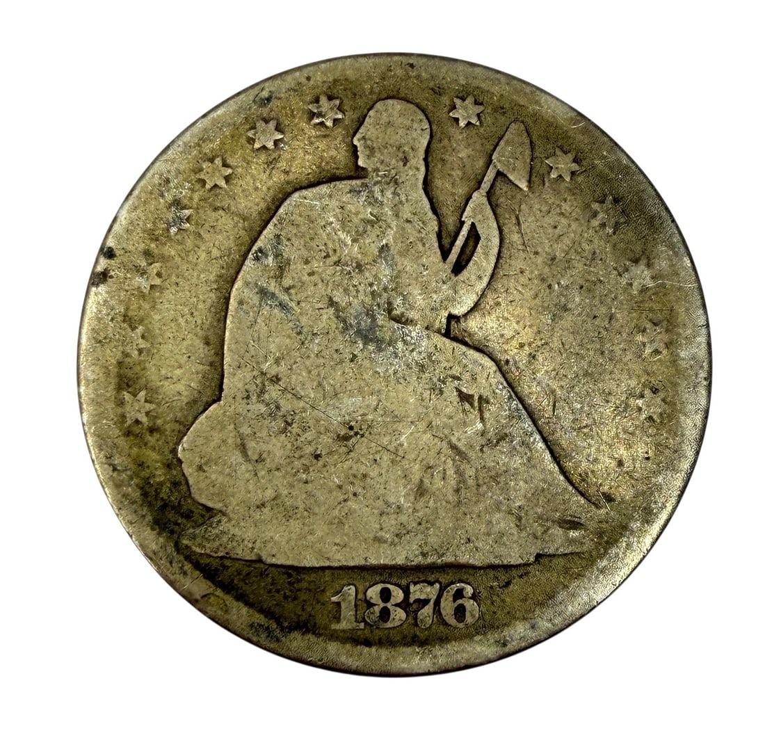 1876 Seated Liberty Half Dollar: Condition: See images for details. 