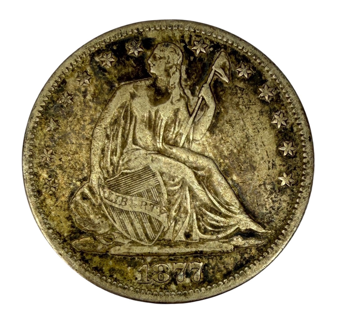 1877 Seated Liberty Half Dollar: Condition: See images for details. 