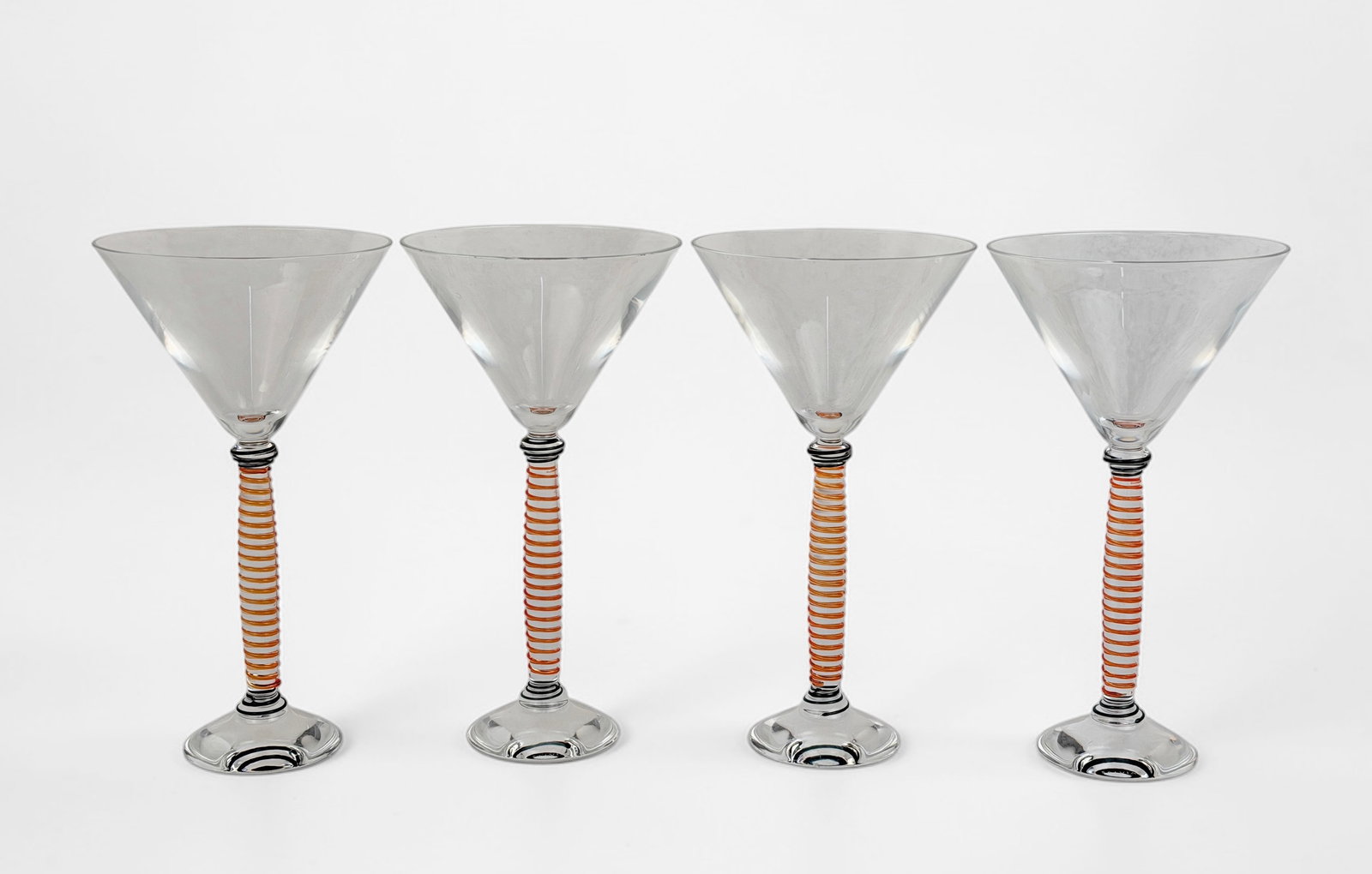 (4) Salviati "Epoque Gold" Martini Glasses (1 of 3)