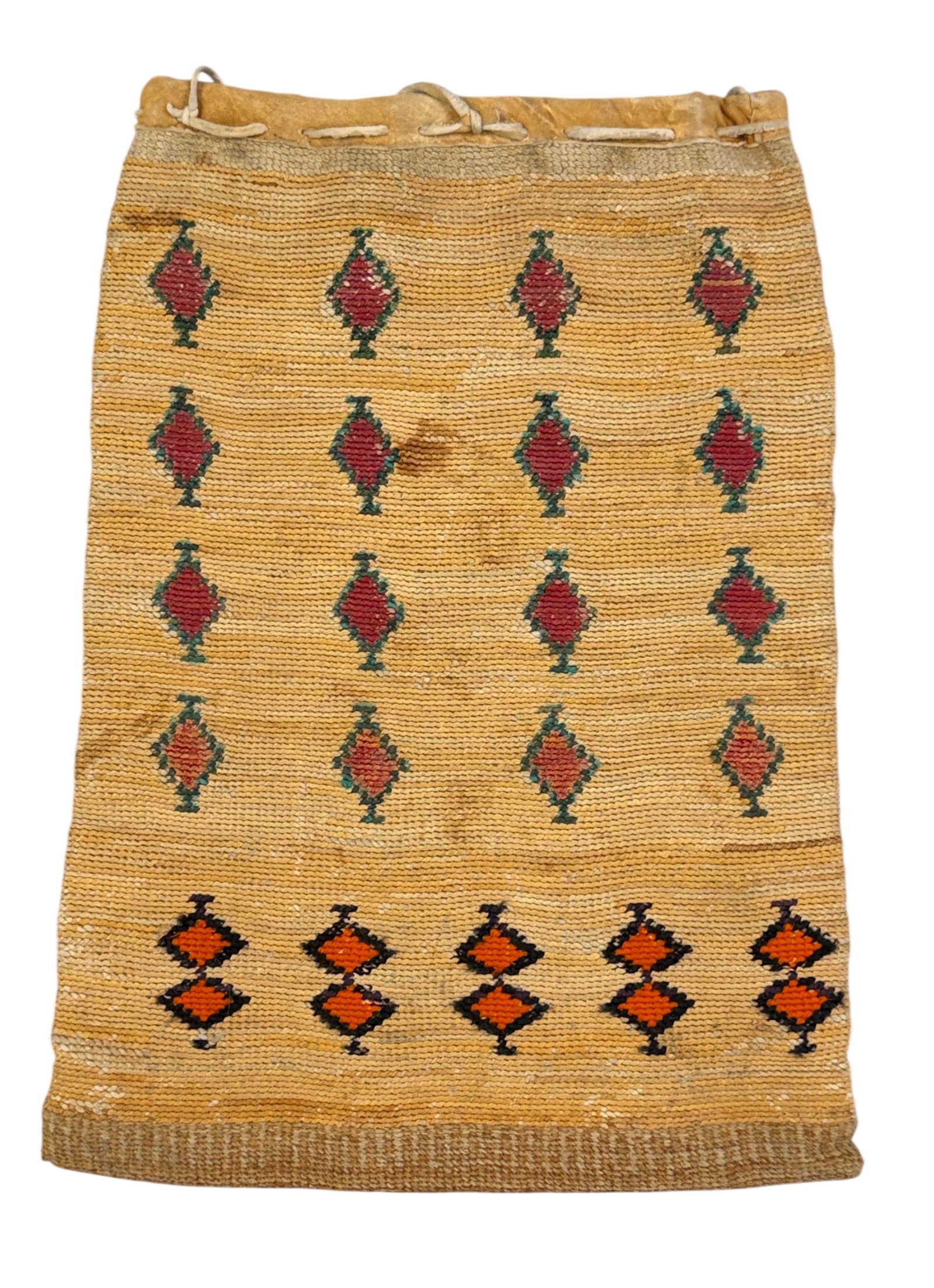 Antique Nez Perce Native American Cornhusk Bag (1 of 5)