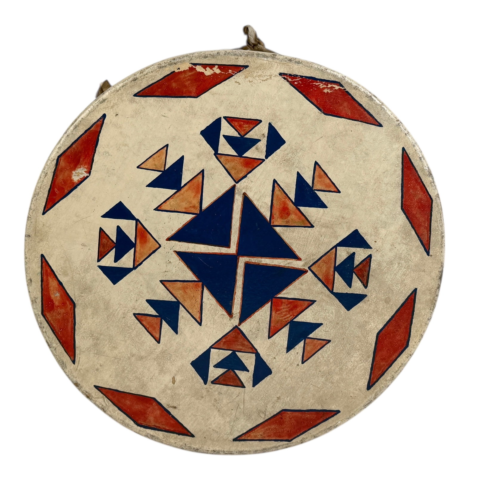 Sioux Rawhide Painted Drum - 4