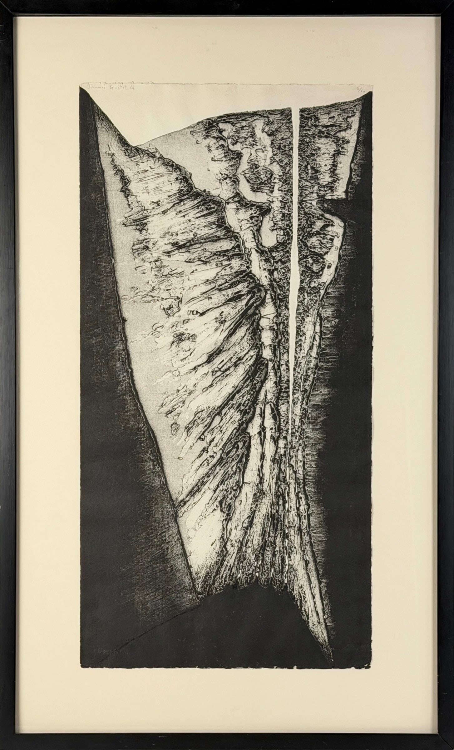 James Guitet "Composition" Etching Print - 2