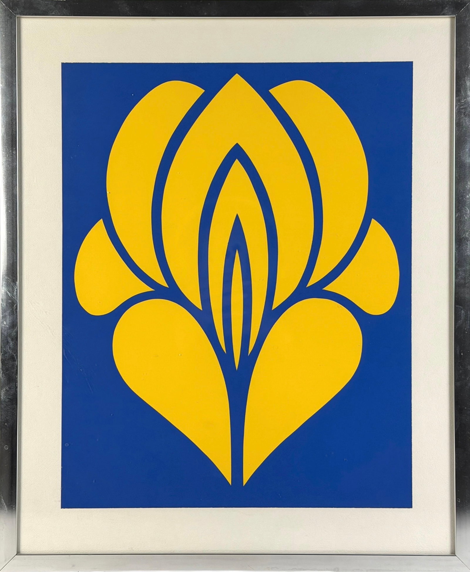 Jack Youngerman "Yellow Iris" Serigraph - 2