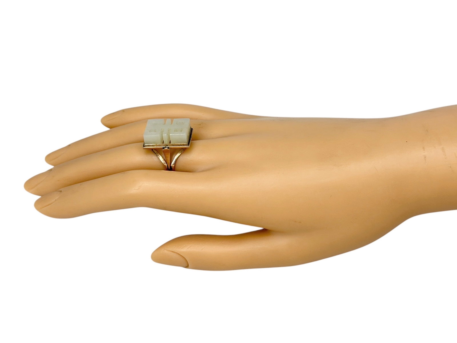 10K Gold & Jade Ring - 5
