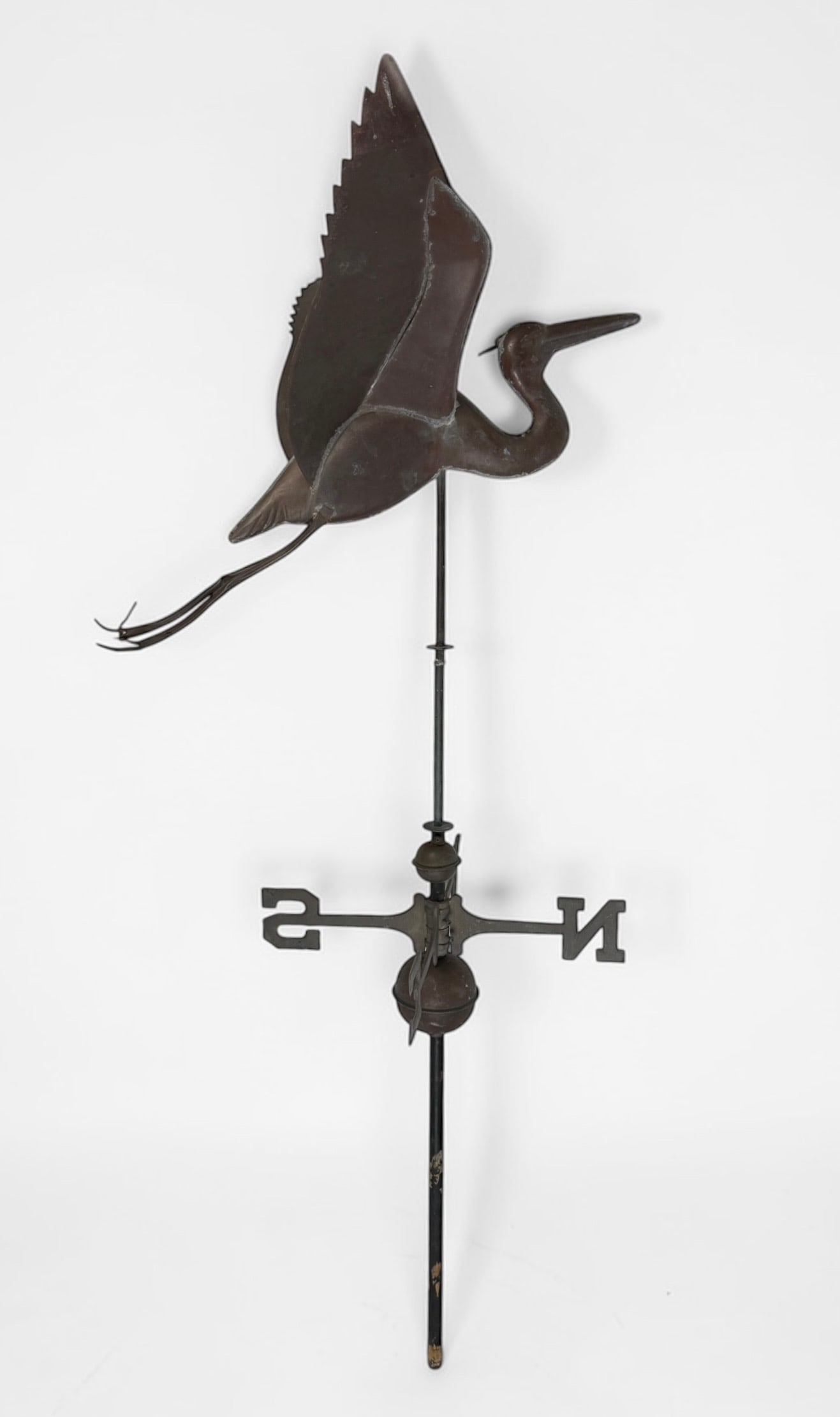 Copper Crane Weathervane (1 of 4)