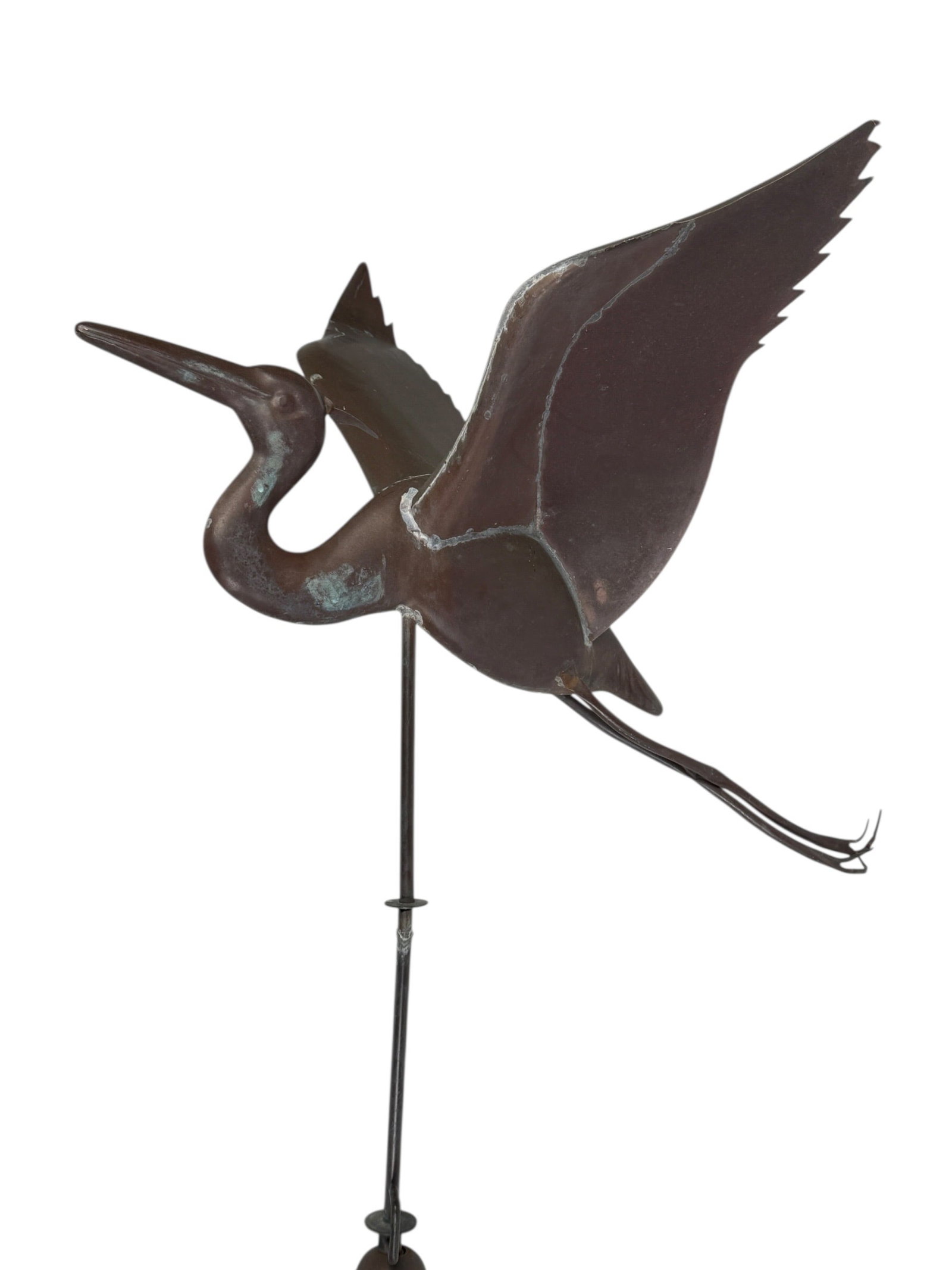 Copper Crane Weathervane - 3