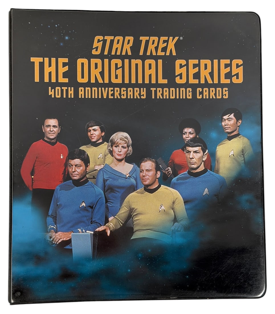 2006 Star Trek 40th Anniversary Trading Cards PLUS: Walter Koenig Autographed Card A126 Set includes cards #s 1-108 (inclusive) plus 40 additional cards. Condition: Cards appear in very good condition, protected in plastic sleeves in a