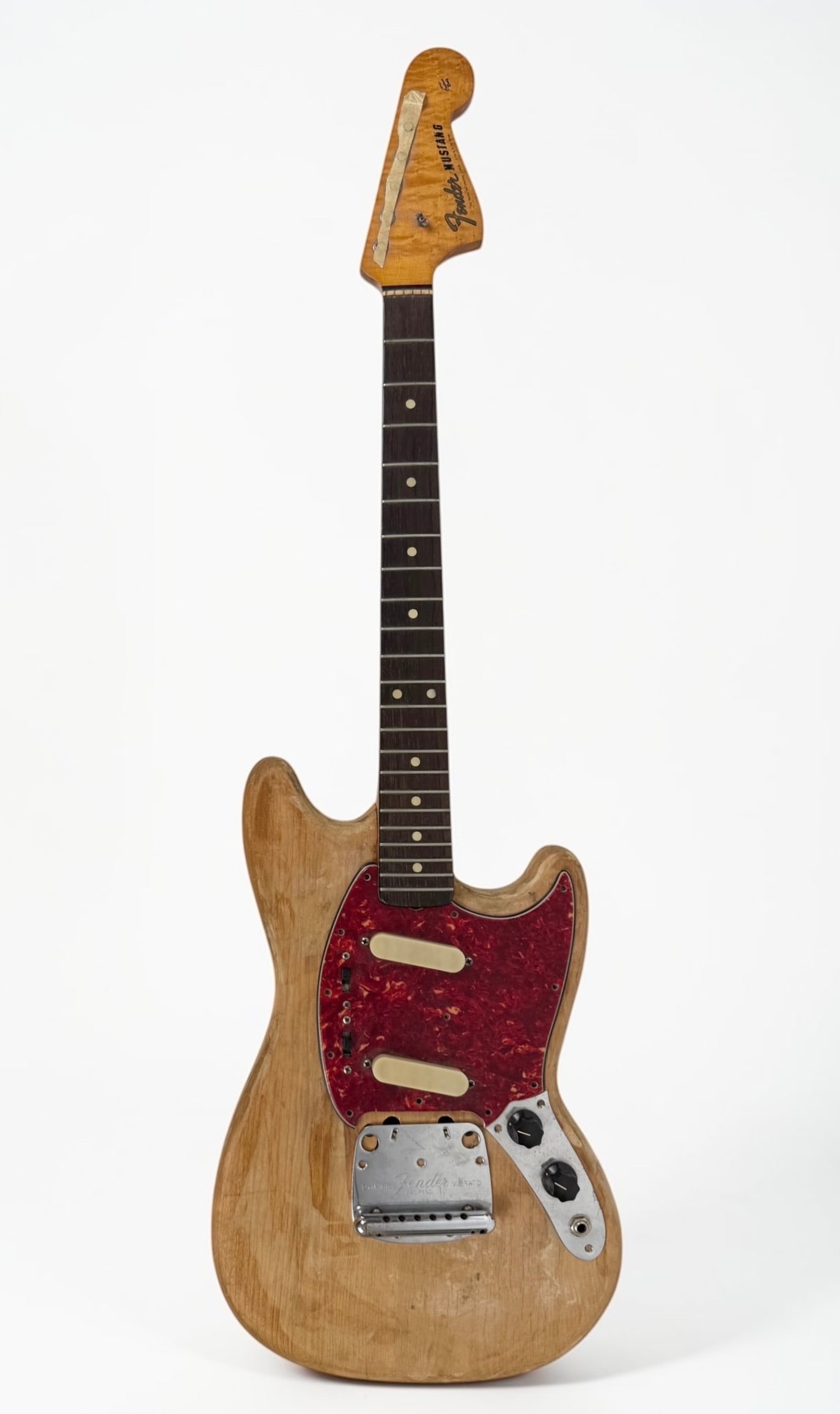 1964 Fender Mustang Project Guitar (AS IS): Color: Natural Finish Serial Number: BNUV64A Case: Hard Case Notes: 1964 Fender Mustang project neck dated Nov. '64. All parts are in the case. Dimensions: 39" Long Condit