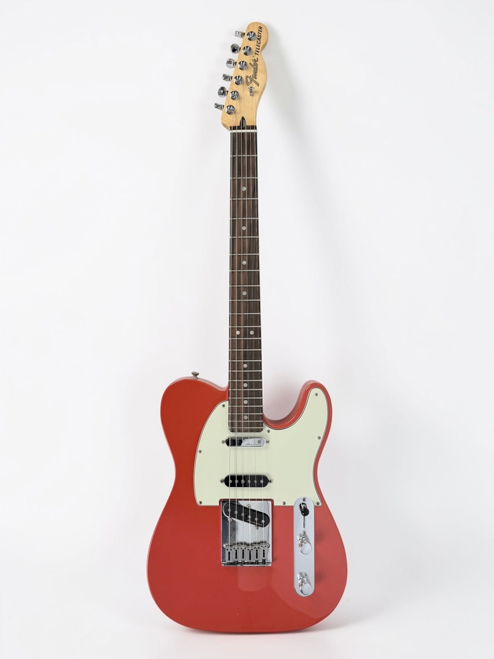 2016 Fender Coral Telecaster Electric Guitar: Color: Fiesta Red Serial Number: MX 16779719 Case: Road Runner Hard Case Year: 2016 Dimensions: Guitar: 38 1/2" Long Case: 42" Long Condition: The guitar is in goo