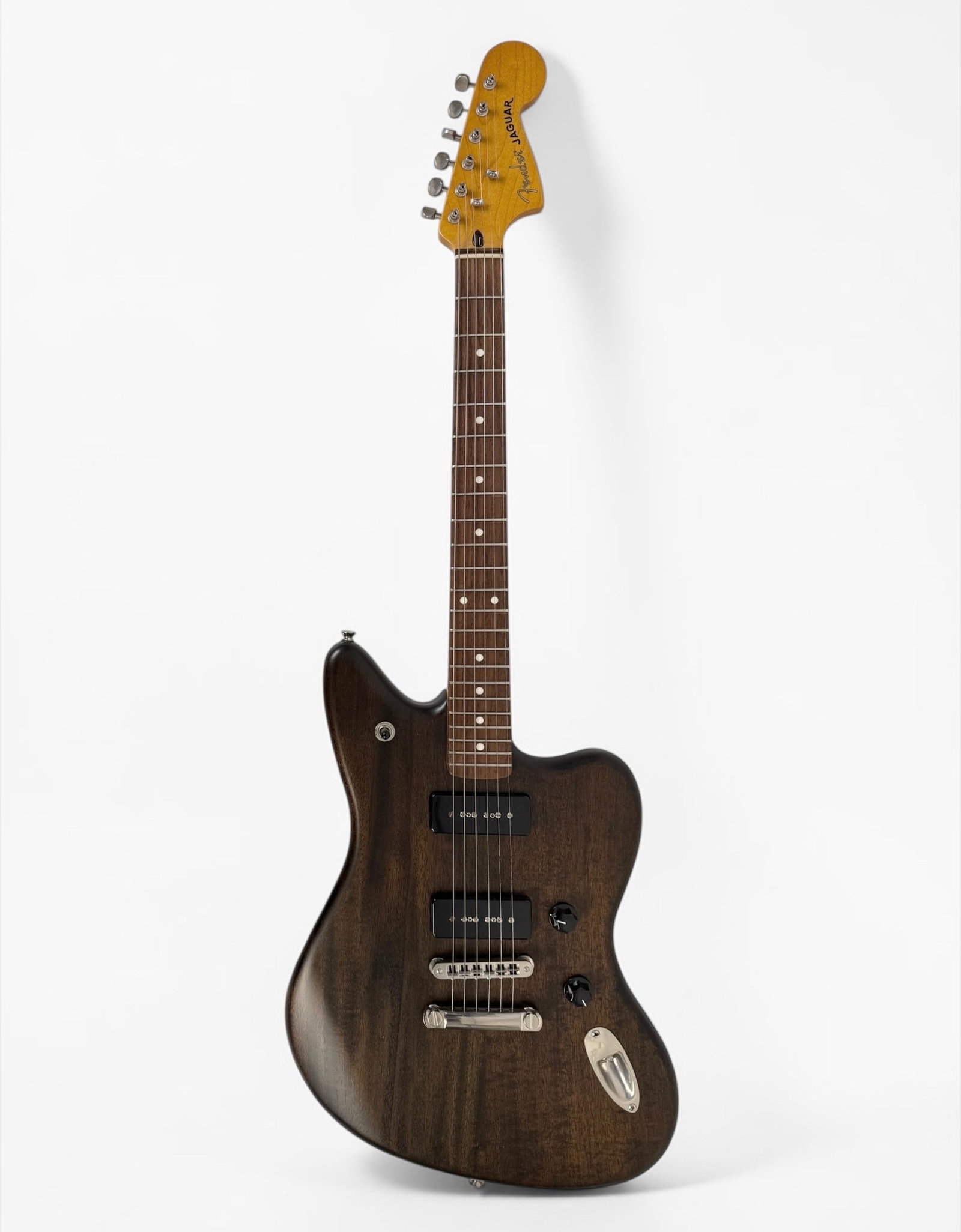 2010s Fender Modern Jaguar Electric Guitar: Color: Dark Natural Finish Serial Number: CGF1118010 Dimensions: 39" Long Condition: In like-new condition. 