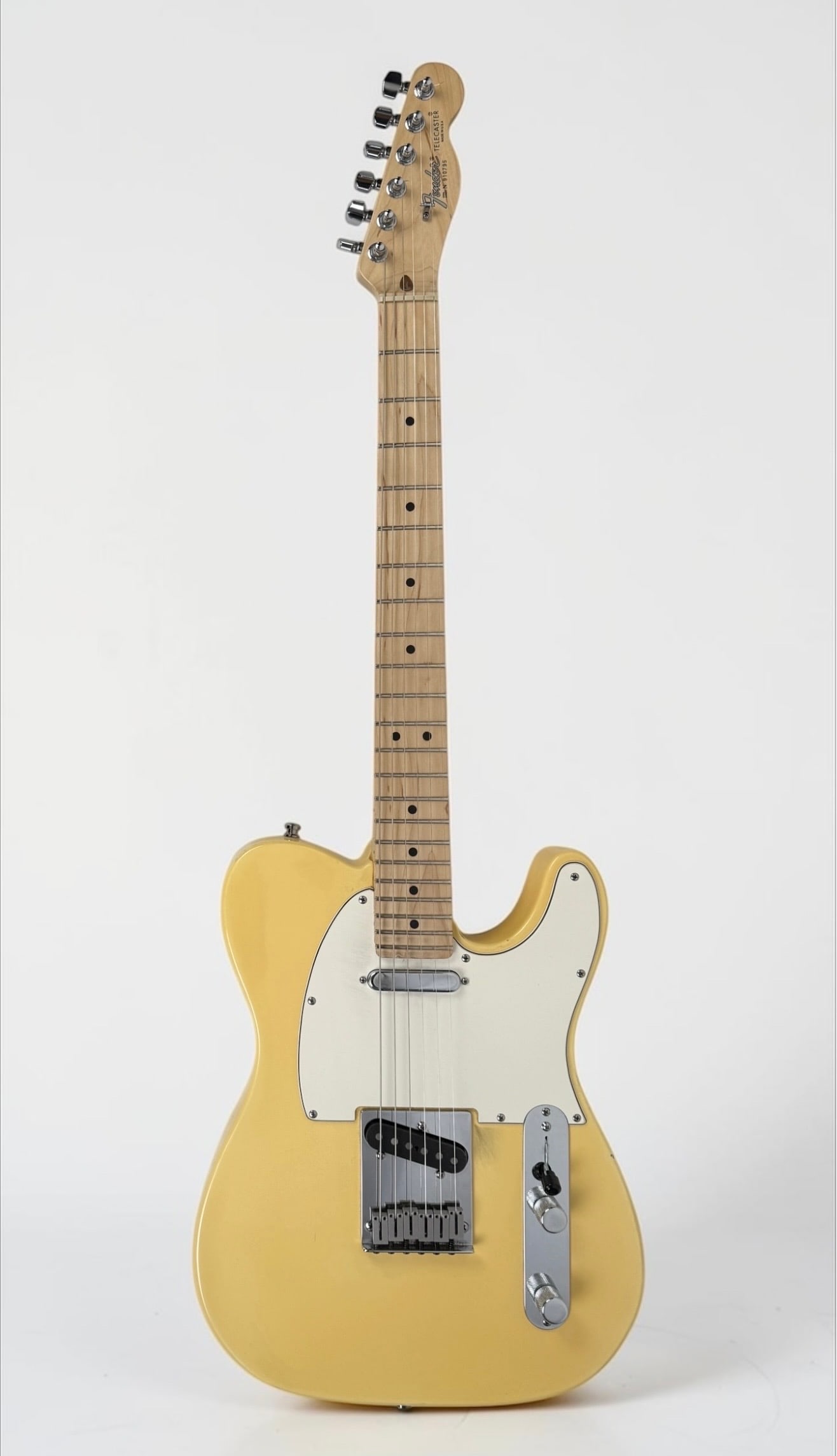 1999 Fender Telecaster Electric Guitar: Color: White Serial Number: N910795 Case: Fender Hard Case Year: 1999/2000 Note: The paint on this guitar or the original case has always had a unique smell Dimensions: 38" Long Co