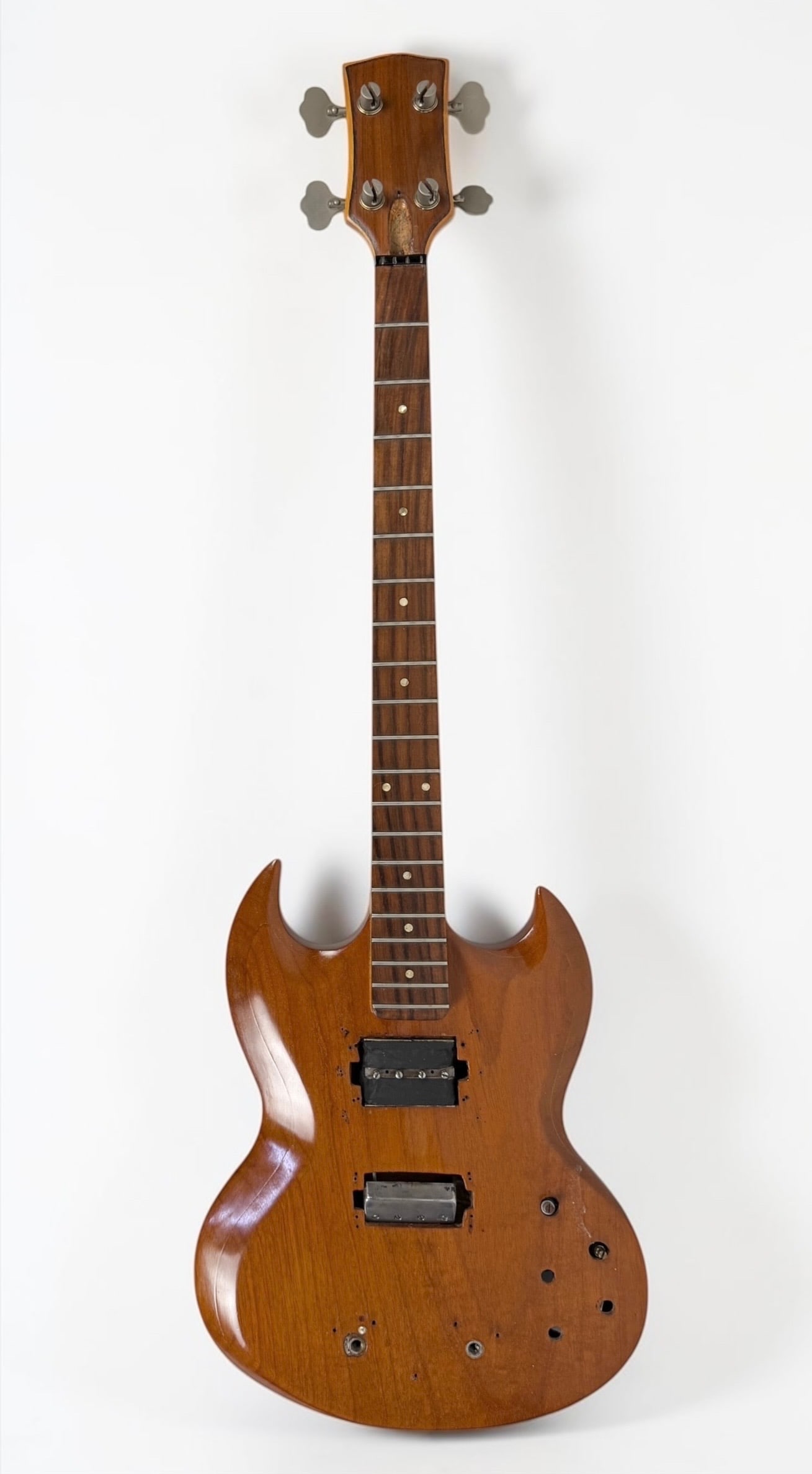 Gibson SG Body Electric Guitar AS IS: Color: Natural Finish Dimensions: 40" Long Condition: Missing electronics and strings. See images for details. 