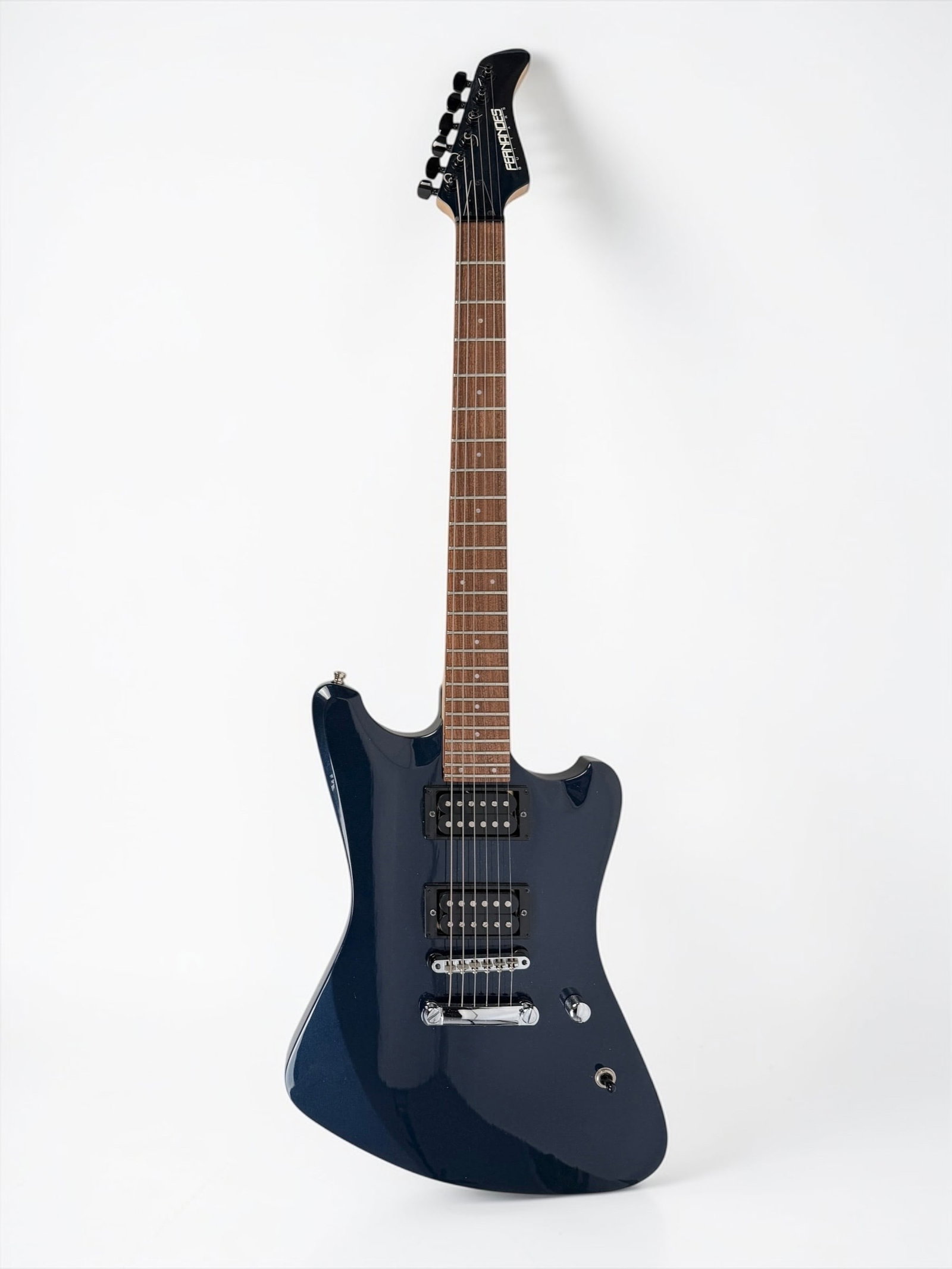 Fernandes MY-95K Electric Guitar: Color: Dark Green Serial Number: None Case: Washburn Hard Case Dimensions: Guitar: 40" Long Case: 42" Long Condition: The guitar and case are in good condition.&nb
