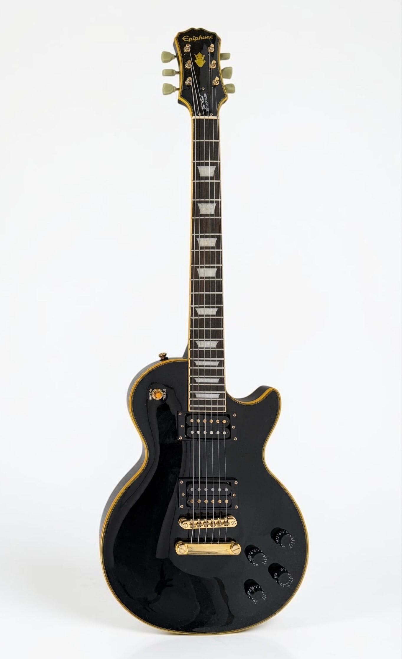 2014 Epiphone Les Paul Custom Classic Electric Guitar: 2014 Model. Color: Black Serial Number: 14031506729 Dimensions: 40" Long Condition: Like-new in case. 
