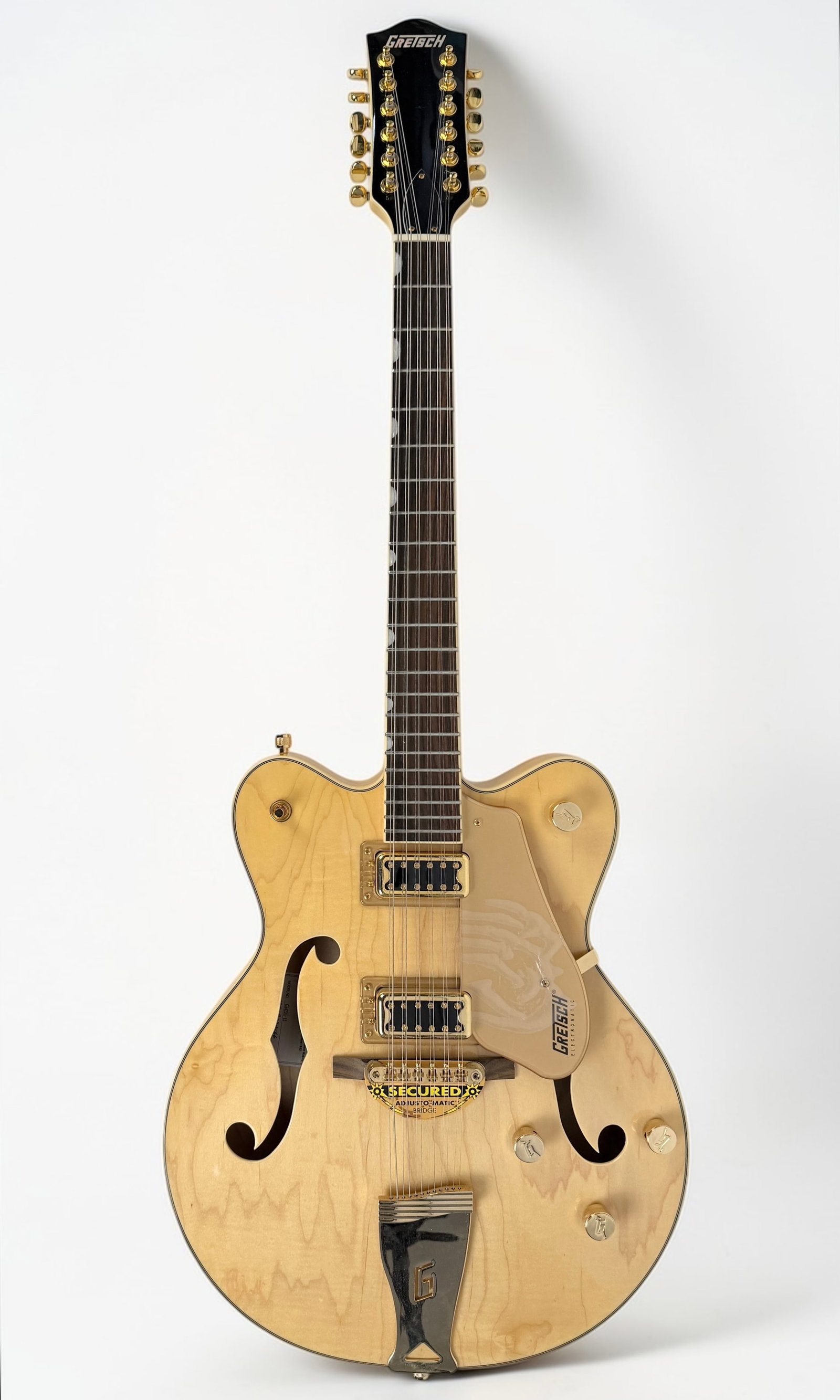 2019 Gretsch G-5422G 12 String Electric Guitar: Color: Blond Serial Number: KS19034166 Case: Gretsch Hard Case Dimensions: Guitar: 42" x 15 1/2" x 2" Case: 45" x 18 1/2" x 6" Condition: The guitar