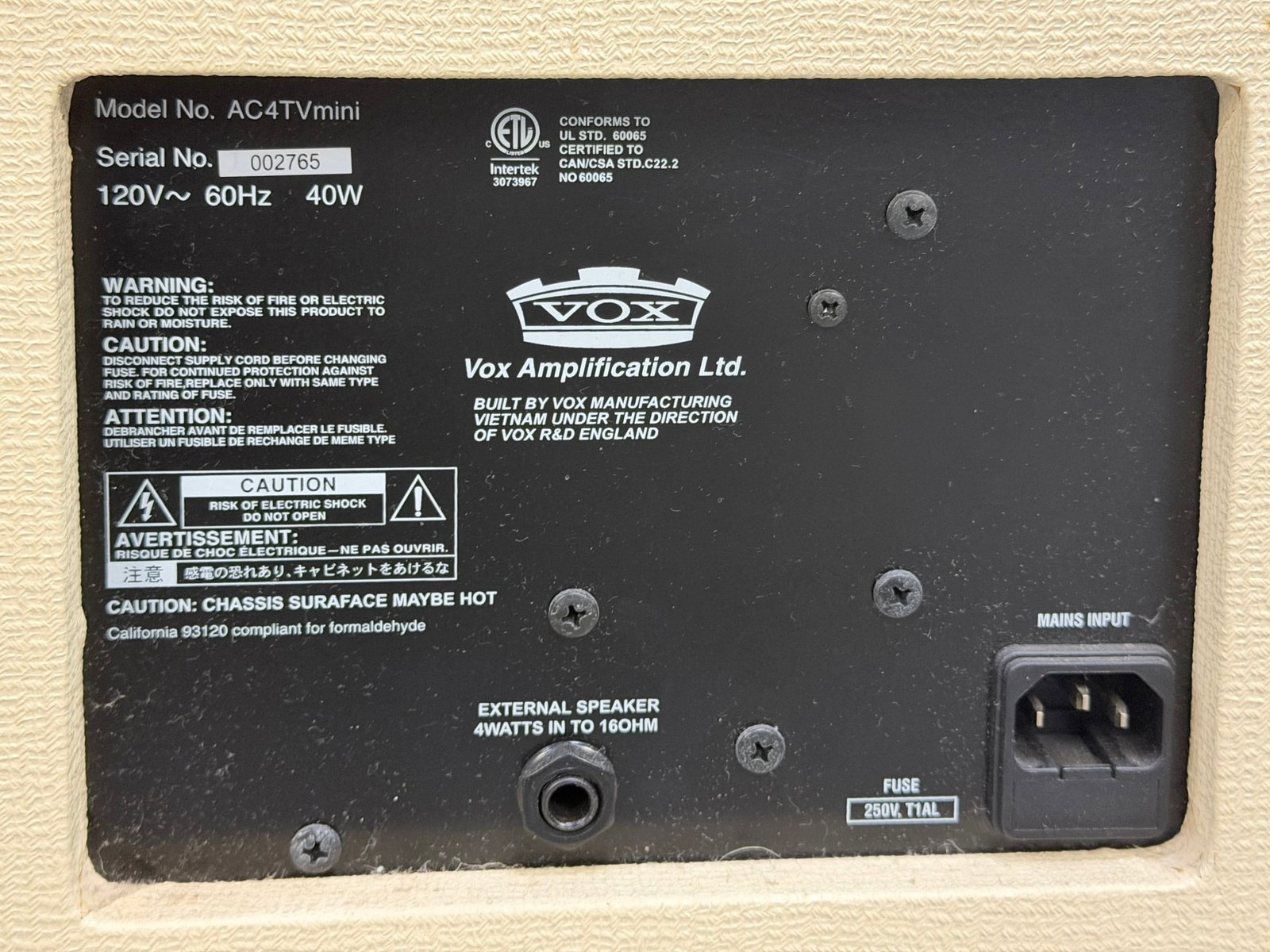 (2) Vox Guitar Amplifiers - 4