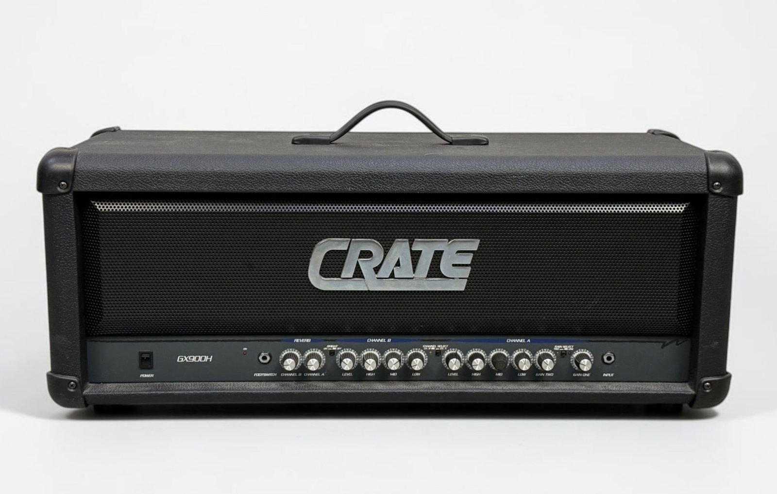 Crate GX-900-H Amp Head: Dimensions: 12" x 30" x 10" Condition: The items are verified as working by the consignor, not tested in-house. See images for details. 