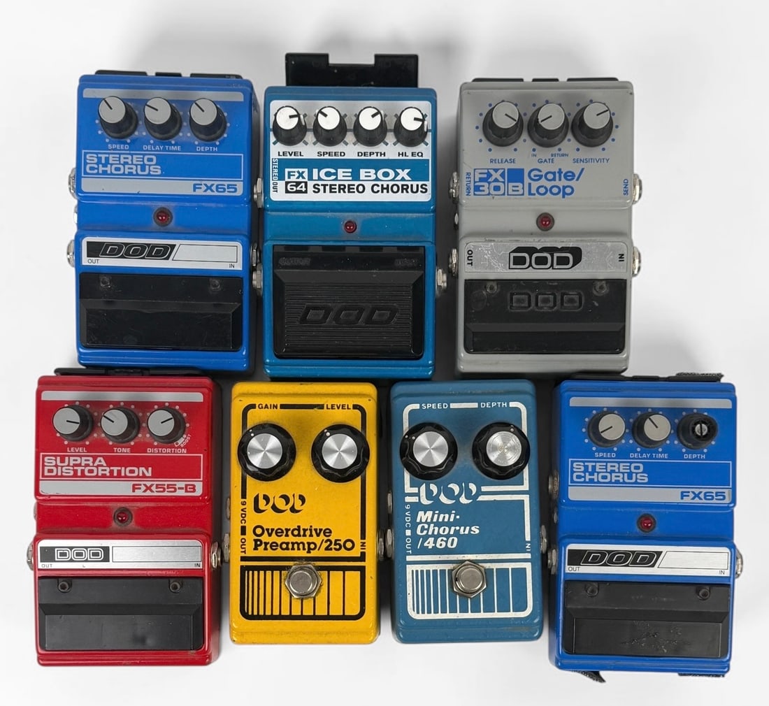 Group of DOD Guitar Pedals (1 of 2)