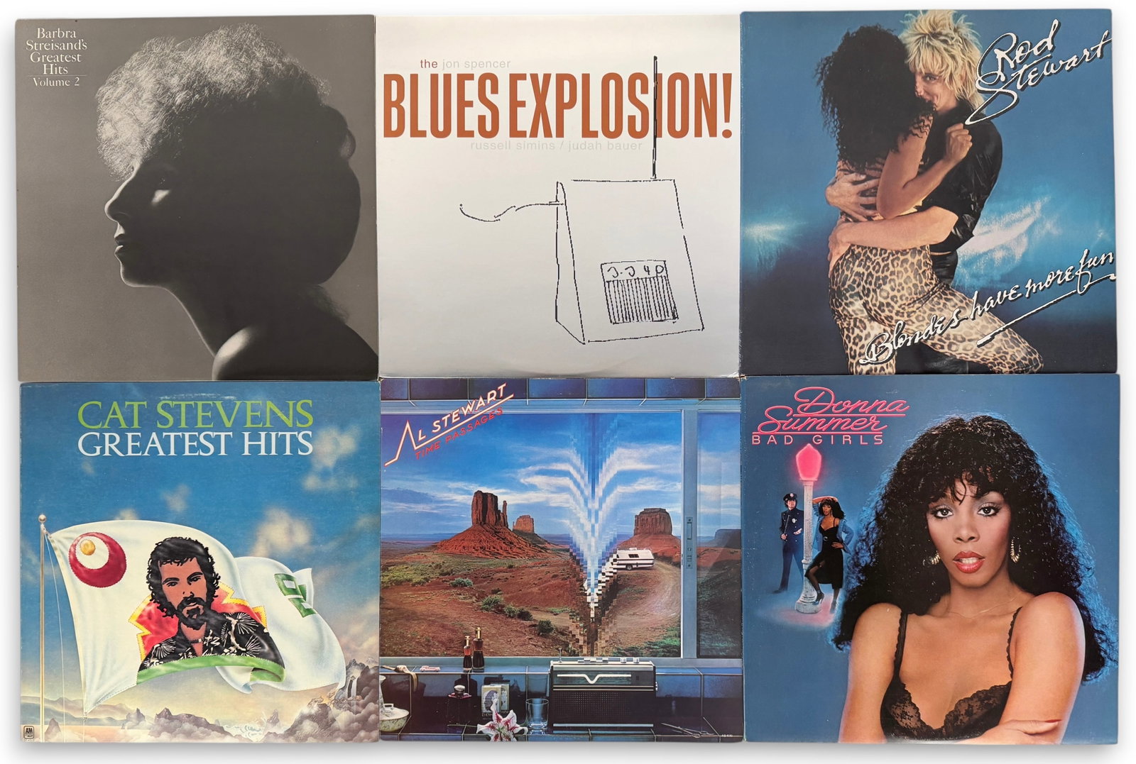 Group of (79) Vinyls F: Dimensions: Approx. 12" x 12" Condition: See images for details. 